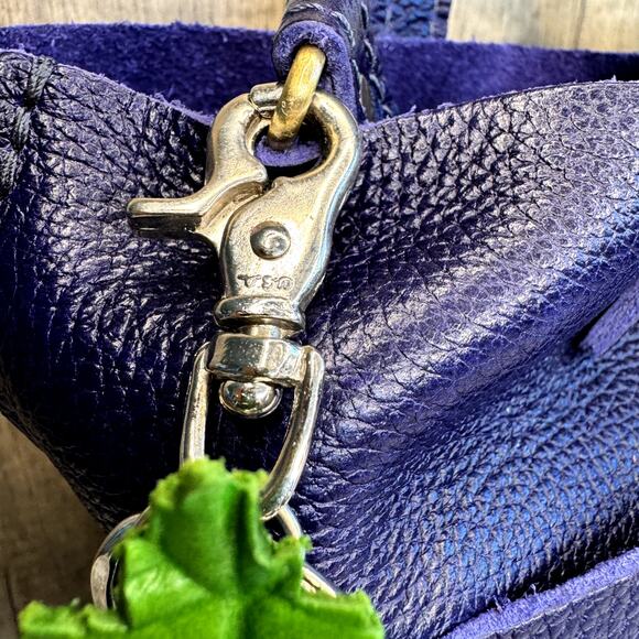 Leather Flower Purse Charm Genuine Leather Bag Charm NEW FAST SHIP - Picture 8 of 8